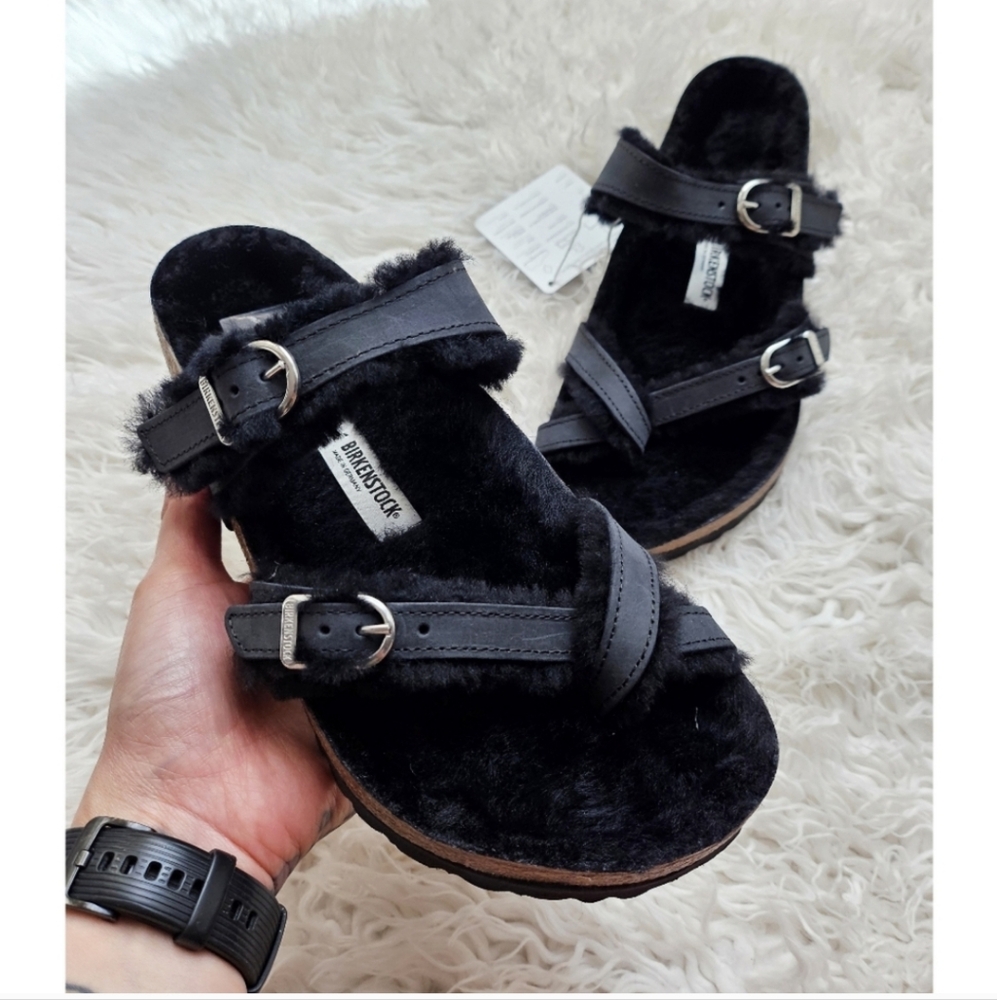 Birkenstock Mayari Shearling Sandals